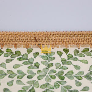 Plateau en rotin de coquillage naturel écologique de décor à la maison de luxe de mode de conception créative de Offre Spéciale du Vietnam - Product Image 4