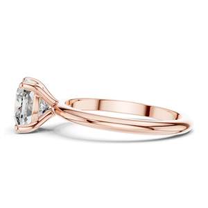 Bague de fiançailles pour femme avec diamant de laboratoire taille coussin 2 carats, clarté VVS-VS EF, or 18 carats, 14 carats, 10 carats et argent 925, rose, jaune - Product Image 6