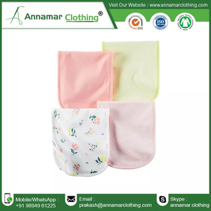 3-layer 100% Organic <b>Muslin</b> Cotton Burp <b>Cloth</b> With Custom Design logo Label and Packaging 3 Piece of Pack GOT Certified - Product Image 3