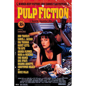 Póster de la Película Pulp Fiction, Impreso con Técnicas Offset y Digitales, Hecho de Vinilo Resistente - Product Image 2