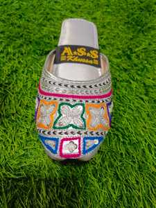 Stylish Design Solid Color Custom Made <b>Khussa</b> Fancy Punjabi <b>Khussa</b> Jutti Women's <b>Khussa</b> Pakistani and Indian Slipper - Product Image 3
