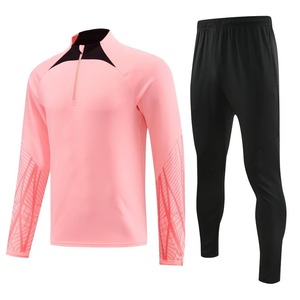 Maillots de football d'été pour hommes en gros, à séchage rapide, respirants, avec fermeture éclair, pour l'entraînement en extérieur, uniforme de survêtement - Product Image 5