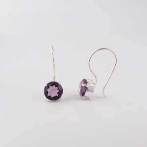 Pendientes de Plata de Ley 925 con Amatista, Chapados en Oro, Hechos a Mano, Certificados por IGI, Joyería para Mujer para Fiestas y Regalos de San Valentín - Product Image 3