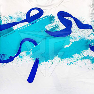 2024 camisetas DTF para hombres, tela transpirable de algodón de alta calidad, cuello redondo de secado rápido, estampado personalizado, patrón sólido, venta al por mayor - Product Image 5