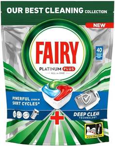 FAIRY Platinum Plus Pastilles lave-vaisselle tout-en-un 40 unités - Product Image 3