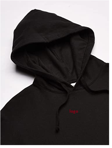 Sweat-shirt à capuche teint pour homme 50% coton 50% polyester importé sans fermeture de fermeture Lavage en machine - Product Image 3