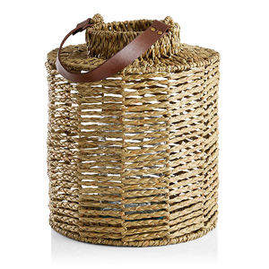 Candelabro tejido de farol de hierba marina de paja de la mejor calidad para decoración, candelabro colgante fabricado por Vietnam - Product Image 5