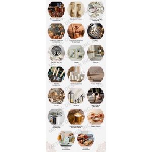 Plateau de service rectangulaire en métal couleur argent de luxe avec poignées florales élégantes Plateau de table décoratif de qualité supérieure pour la maison - Product Image 6