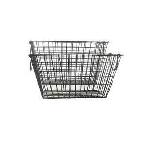 Top Selling Black Powder Coating Finished Iron <b>Wire</b> <b>Basket</b> New Design Usage for Kitchen Tabletop Storage <b>Baskets</b> - Product Image 1