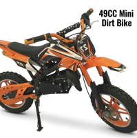 Mini moto tout-terrain 49cc pour enfants, moteur à essence 2 temps, vitesse maximale de 60 mph, démarrage facile pour garçons et filles