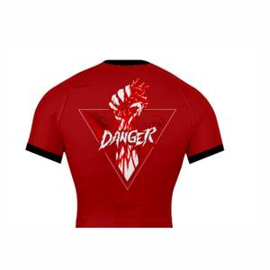 BJJ MMA Rash Guard hommes collants de Compression t-shirt personnalisé imprimé hommes manches courtes Spandex Rash Guard hommes Rash Guard Surf - Product Image 6