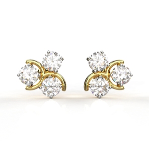 Avarta Jewellery Tri Star Lab Pendientes de diamantes - Product Image 2