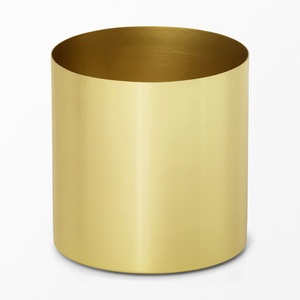 Jarrón cilíndrico antiguo dorado para decoración del hogar, jardín, suelo, decoración, maceta de flores en Color dorado, impresión personalizada - Product Image 1