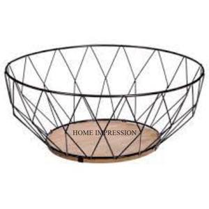 Vintage Arts Collection Prime Quality High Grade Gold Plated Metal Wire Made Attractive Flower Designer Fruits and <b>Bread</b> <b>Basket</b> - Product Image 5