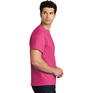 Haute qualité 100% coton t-shirts homme 2025 été t-shirts décontractés couleur unie Couple surdimensionné t-shirts noir blanc gris hauts de sport - Product Image 2