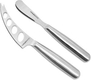 Ensemble de couteaux à fromage personnalisés avec manche en résine pour la maison cuisine restaurant en acier inoxydable logo personnalisé en gros - Product Image 2