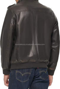 Venta al por mayor OEM servicio de los hombres XL Racing Moto chaqueta de cuero genuino transpirable Boomletcorp a prueba de viento ropa deportiva de talla grande - Product Image 5