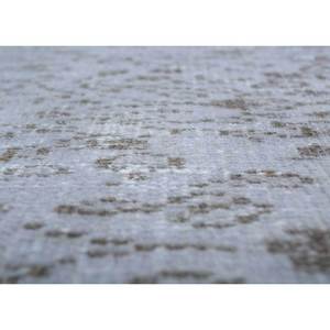 Tapis en laine gris et noir vintage noué à la main, grand format, motif médaillon rectangulaire Pae-634, pour la maison, le couloir, l'entrée - Tapis 9x12 - Product Image 3