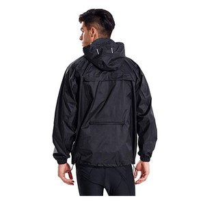 Ensemble coupe-vent unisexe d'hiver avec col montant, design patchwork tendance, sweat à capuche extérieur enduit, vente en gros - Product Image 2