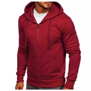 Sudadera con Capucha Extra Grande Personalizada de Alta Calidad para Hombre, Doble Cremallera, Felpa Gruesa de Algodón, Impresión de Logotipo, Tejido de Punto - Product Image 2