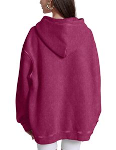 Sudaderas con capucha de lavado ácido de diseño personalizado Mejor Venta caliente Color sólido liso para ropa de Otoño/Invierno - Product Image 4