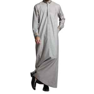 Vêtements musulmans, style arabe, thobe jubba pour hommes, vente en ligne, nouveau design, dernière mode, jubba thobe pour hommes - Product Image 1