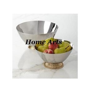 Bol décoratif en aluminium de conception classique forme ronde bol de service de nourriture de taille personnalisée par les arts à la maison - Product Image 4