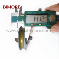 Roue de guidage d'ascenseur moderne en métal Bimore 56x14x6201, roulement 6201RS, Ø ext. 56mm, largeur 14mm