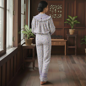 ชุดบาจู คูรุง ปักลายวินเทจ เป็นมิตรกับสิ่งแวดล้อม ลายเรขาคณิต ชายกระโปรงยาว ผ้าใยโพลีเอสเตอร์ มีสินค้าในสต็อก - Product Image 2