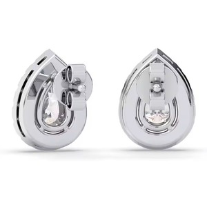 Luxury Rose Gold Pear Shape CZ <b>Stud</b> <b>Earrings</b> for Women Teardrop <b>Crystal</b> Halo <b>Earrings</b> Elegant Bridal Fashion Jewelry - Product Image 1