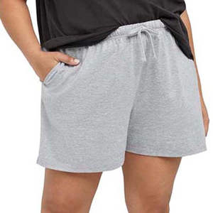 Pantalones cortos de mujer de talla grande de alta calidad gimnasio correr Jogger Fitness sudor algodón polar lavado estilo Atlético pantalones cortos secos para mujer - Product Image 5