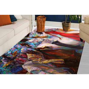 พรมพิมพ์ลายสีสันสดใส: ลายชนเผ่า, ห้องนอน, ห้องน้ำ, ลายแอฟริกัน, กันลื่น, พรมเนื้อนุ่มแบบไม่ทอ - Product Image 2