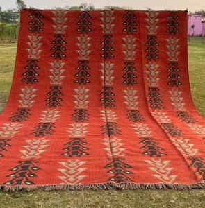 Tapis Kilim Moderne en Laine et Jute Tissé à la Main Tapis Indien Traditionnel Dhurrie Fait à la Main avec Laine et Jute - Product Image 3