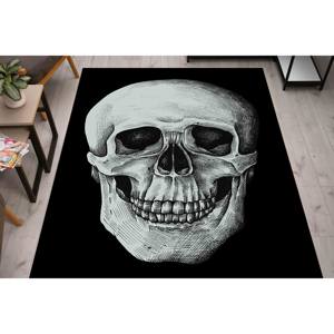 Alfombra con Estampado de Calavera - Diseño Único para Cuarto de Hombre, Oficina, Cocina, Alfombra Delgada No Tejida - Product Image 3