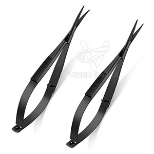 Precision Eyebrow Spring Scissors Lightweight Durable Stainless Steel Spring Scissors <b>Beauty</b> <b>Tool</b> Made In Pakistan - Product Image 1