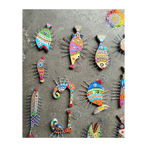 Ornements d'arbre de Noël en bois-Décorations en bois en forme d'animaux, jouets en bois faits à la main d'artisan - Product Image 6