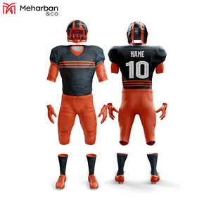 Mejor Nuevo Diseño Personalizado Uniformes de Fútbol Americano Conjunto Transpirable Jersey Pantalones Cortos Adultos Jóvenes Fútbol Americano Jersey Precio - Product Image 4