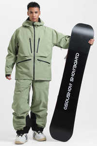 Pantalon de ski personnalisé unisexe surdimensionné pantalon à bretelles isolé imperméable en polaire pantalon de ski de randonnée et de snowboard pour adultes - Product Image 2