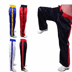Pantalon de kickboxing à contact complet/pantalon en satin de haute qualité pour les arts martiaux - Product Image 1