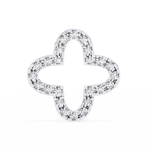 Pendientes de Oro de 18K con Diamantes Cultivados en Laboratorio, Diseño en Forma de Cruz - Product Image 2