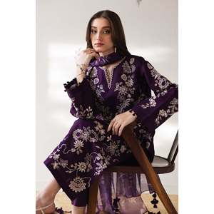 Ensemble de costume en tissu Dobby brodé pour femmes PR-1279 - Product Image 4