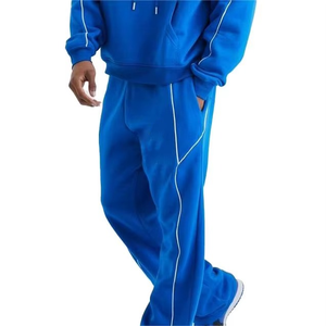 Ensemble de survêtements à capuche pour hommes personnalisés vêtements de sport en coton à rayures latérales survêtements ensembles de sweatshirts à capuche et de sweatshirts pour hommes - Product Image 3