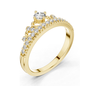 Bague pour femme en diamant de laboratoire 0,364 CT, clarté VVS-VS EF, or 18 carats, 14 carats, 10 carats et argent 925, or rose, or jaune, or blanc - Product Image 5