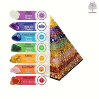 Pierre naturelle des sept chakras Orgone pyramide Feng sui énergie spirituelle culture méditation Table maison bureau décoration cadeaux
