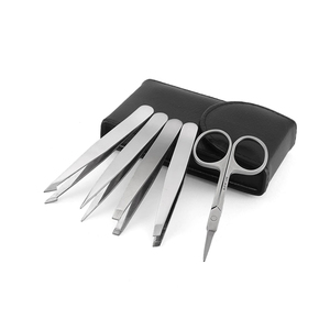 Ensembles d'outils de maquillage professionnels pour femmes pince d'extension de cils et épilateurs de sourcils avec pince à épiler à pointe inclinée - Product Image 2