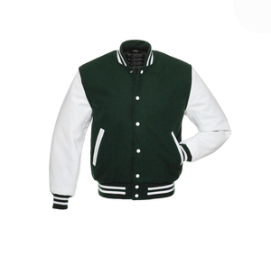 Chaqueta universitaria de béisbol de estilo juvenil, forro polar cálido, ropa de calle OEM de moda, chaqueta Bomber deportiva de temporada para hombres - Product Image 1
