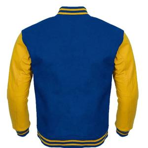 Veste universitaire de baseball pour homme, design optimal, hiver, style Letterman, haute qualité, corps en laine, manches en cuir, broderie personnalisée, collection 2026 - Product Image 4