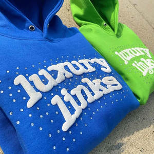 Sweat-shirts à impression en relief tendance, fabriqués en tissu doux de haute qualité, impression en relief - Product Image 3