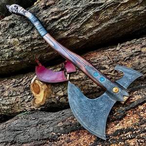 Hachas Tomahawk Leviathan de Acero Inoxidable Industriales Hechas a Mano, Hacha Funcional de Tamaño Real, Inspirada en GOW, Totalmente Mejorada - Product Image 2