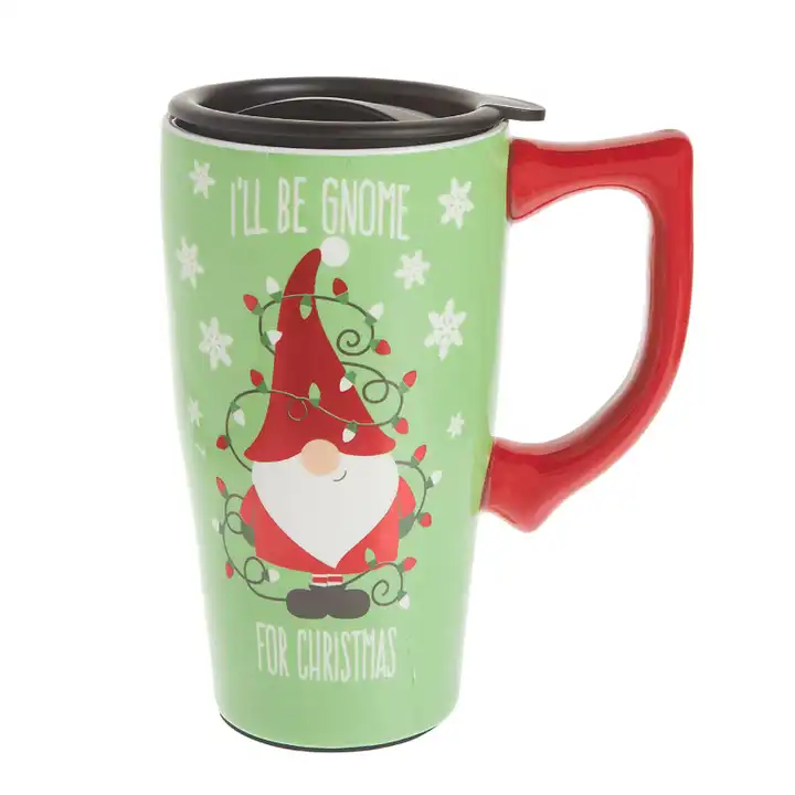 Holiday Travel Coffee Cup Hot Cocoa Tea Tumbler To Go Cup Mug